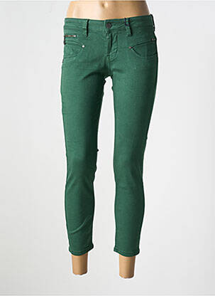 Pantalon slim skinny vert FREEMAN T.PORTER femme