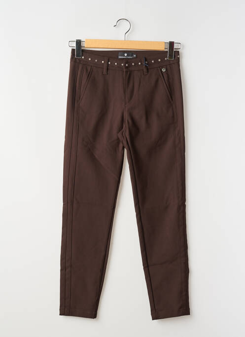Pantalon 7/8 marron FREEMAN T.PORTER pour femme