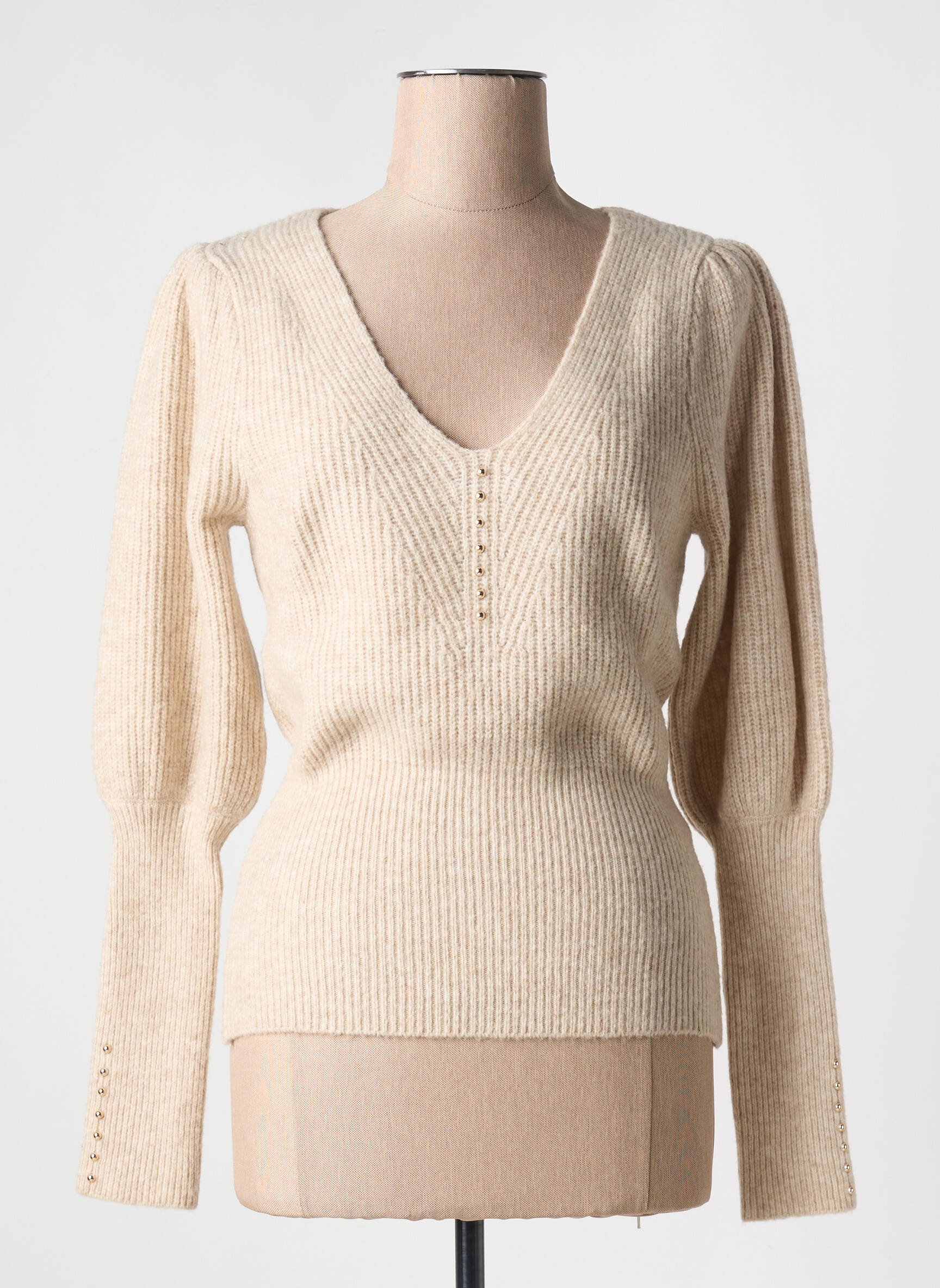 Pull Coupe Cintrée Beige Morgan Femme 2587683-beige0 Modz