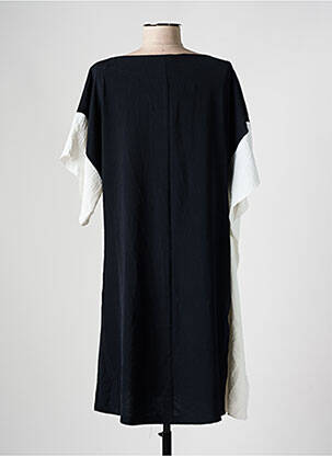 Robe mi-longue manches courtes manches courtes noir AN II VITO femme