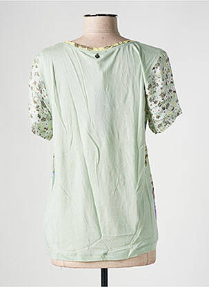 T-shirt imprimé fantaisie manches courtes vert YEST femme