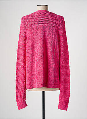 Gilet manches longues coupe cintrée rose YEST femme