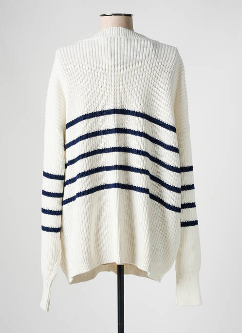 Gilet manches longues blanc YESTA pour femme