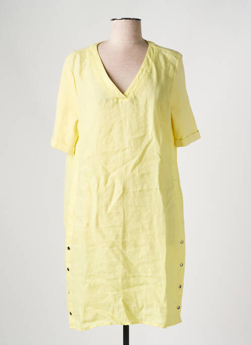 Robe mi-longue jaune YEST pour femme