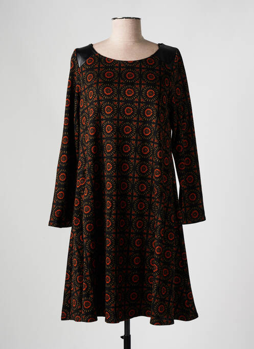 Robe mi-longue noir AN II VITO pour femme