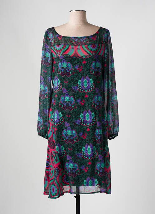 Robe mi-longue noir AN II VITO pour femme