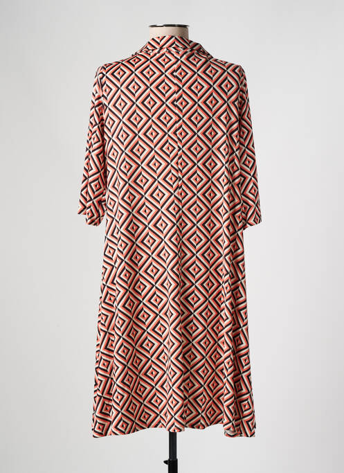 Robe mi-longue orange AN II VITO pour femme