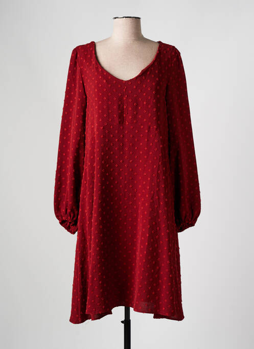 Robe mi-longue rouge AN II VITO pour femme