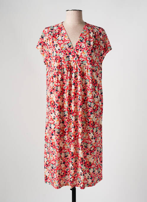 Robe mi-longue rouge RENATTO BENE pour femme