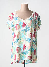 T-shirt coupe droite manches courtes beige AN II VITO femme