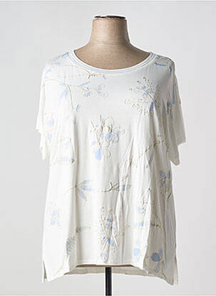 T-shirt stretch manches courtes beige AN II VITO femme