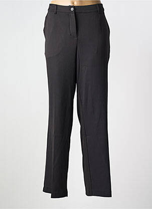 Pantacourt coupe droite taille normale noir ZHENZI femme