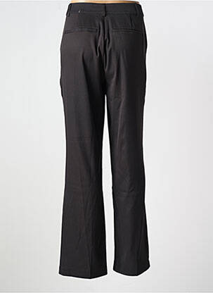 Pantacourt coupe droite taille normale noir ZHENZI femme