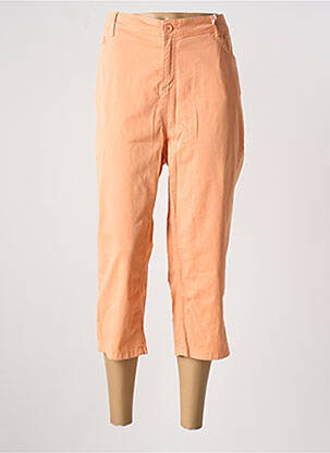 Pantacourt stretch taille normale orange YESTA femme