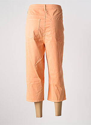 Pantacourt stretch taille normale orange YESTA femme