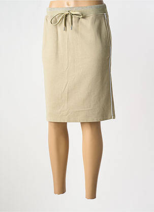 Jupe mi-longue stretch vert YEST femme