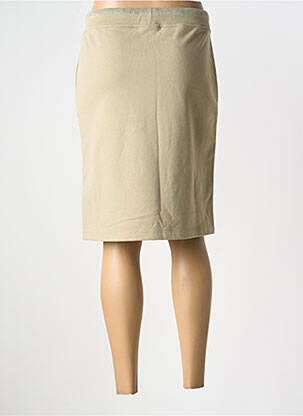 Jupe mi-longue stretch vert YEST femme