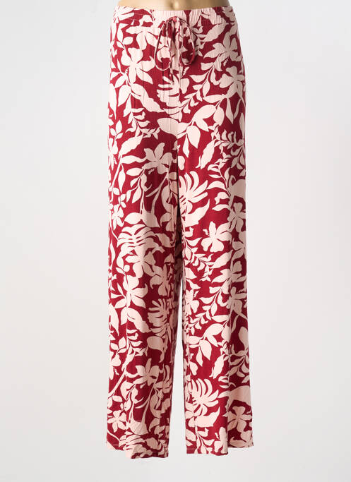 Pantalon large coupe fluide rouge YESTA femme