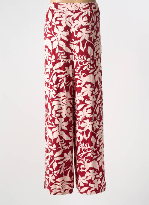 Pantalon large coupe fluide rouge YESTA femme