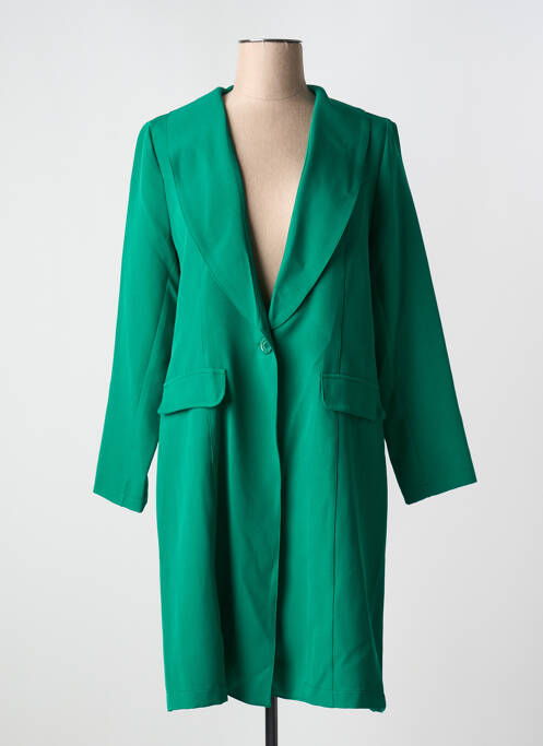 Manteau long vert VETISTYLE pour femme
