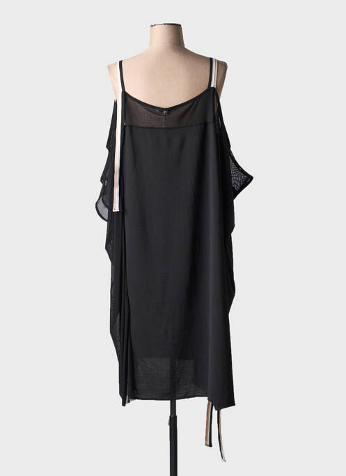 Robe mi-longue noir MAT. femme