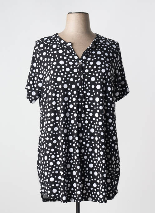 Tunique manches courtes noir ZHENZI pour femme