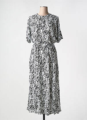 Robe longue manches courtes manches courtes noir YEST femme