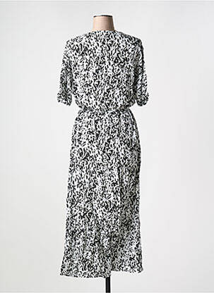 Robe longue manches courtes manches courtes noir YEST femme