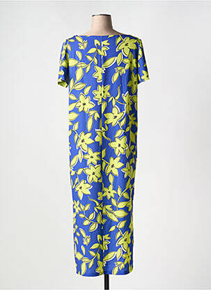 Robe longue manches courtes manches courtes bleu AN II VITO femme