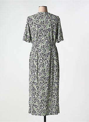 Robe longue manches courtes manches courtes vert YEST femme
