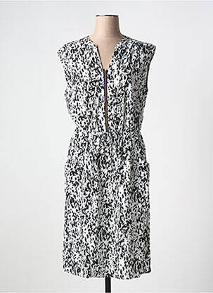 Robe mi-longue sans manche sans manche noir YEST femme