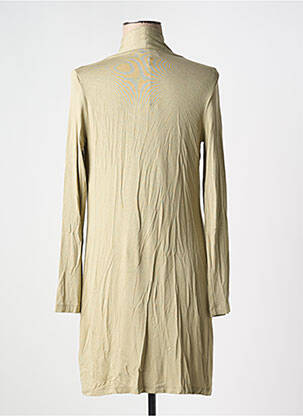 Gilet manches longues stretch vert BASIC BY YESTA femme