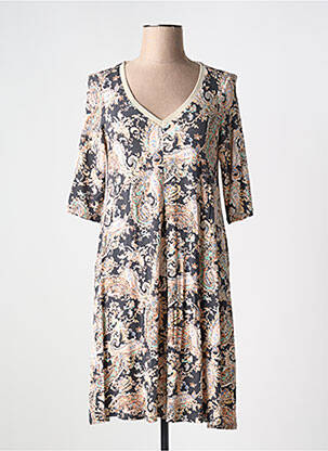 Robe courte manches courtes manches courtes noir AN II VITO femme