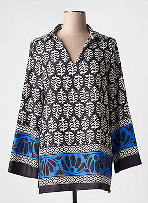 Blouse imprimé fantaisie manches longues noir AN II VITO femme