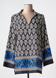 Blouse imprimé fantaisie manches longues noir AN II VITO femme