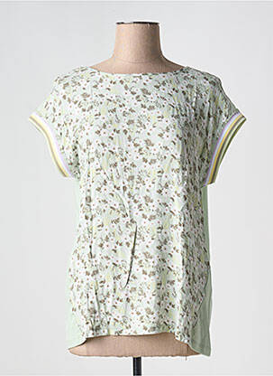T-shirt stretch manches courtes vert YEST femme