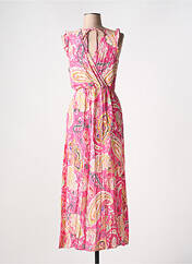 Robe longue rose A BELLE BY J.E CREATION pour femme seconde vue