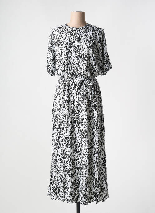 Robe longue manches courtes manches courtes noir YEST femme