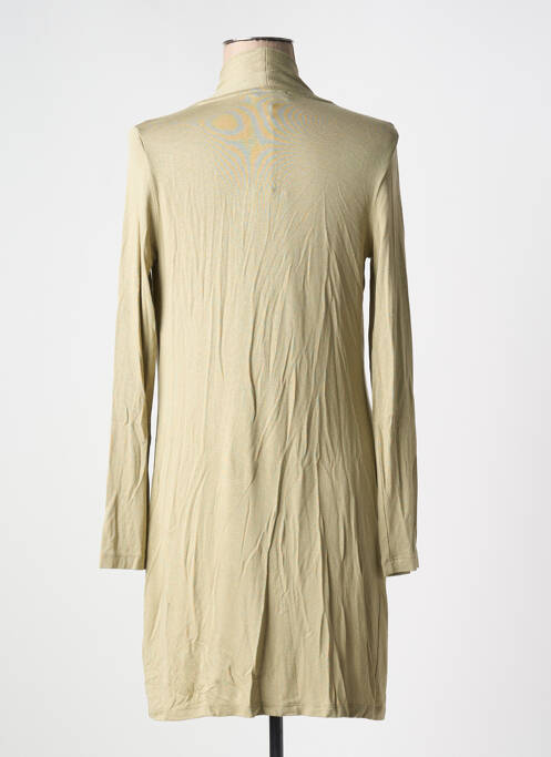 Gilet manches longues vert BASIC BY YEST pour femme