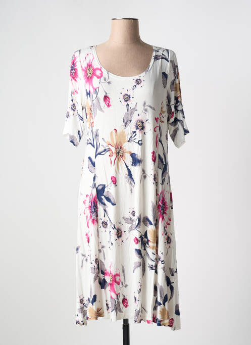 Robe mi-longue blanc OLIVER JUNG pour femme