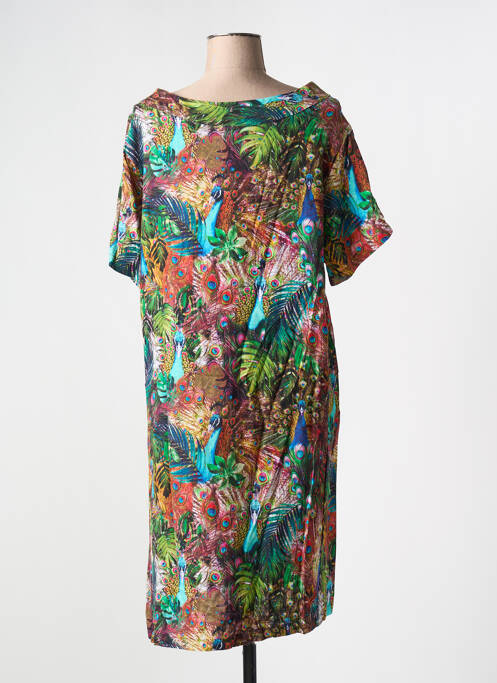 Robe mi-longue vert OLIVER JUNG pour femme