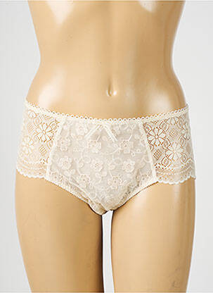 Shorty tissage satiné beige EMPREINTE femme