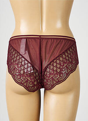 Culotte légère et transparente rouge LOU femme