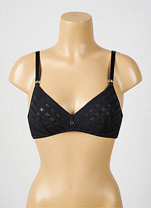 Soutien-gorge sans armature haut triangles noir LOU femme