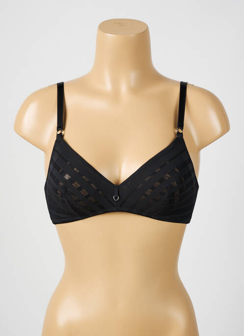 Soutien-gorge sans armature haut triangles noir LOU femme