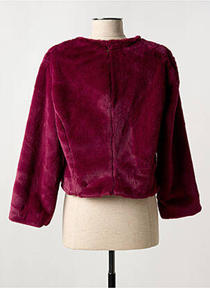 Manteau court manches longues sans capuche violet SURKANA femme