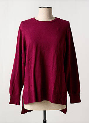 Pull coupe cintrée manches longues rouge MARBLE femme