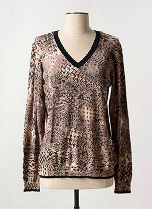 Pull coupe cintrée manches longues noir CONCEPT K femme