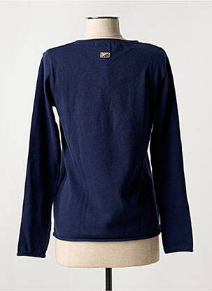 Pull coupe cintrée manches longues bleu BLACK WELLIS femme