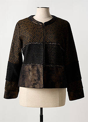 Veste chic col rond vert MERI & ESCA femme